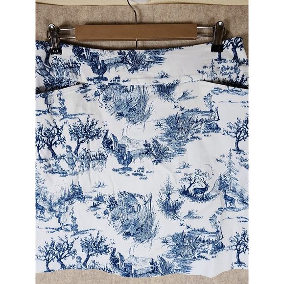 SWING CONTROL Blue White Farm Outdoors Print Sporty Active Golf Skort SZ 12 - Picture 4 of 9